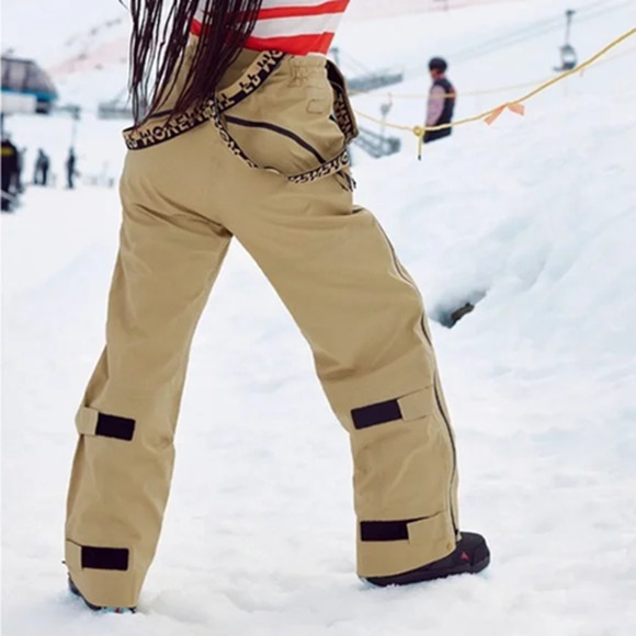 Free People Movement Waterproof Zephyr Ski Snow Bibs in Antelope XS NEW - Picture 2 of 12